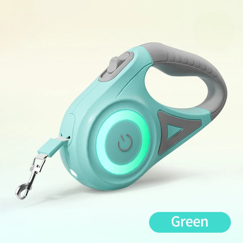 LumoPaw™ LED Retractable Dog Leash