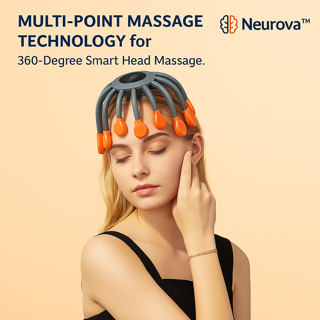 Neurova™ Smart Head Massager – Migraine & Stress Relief