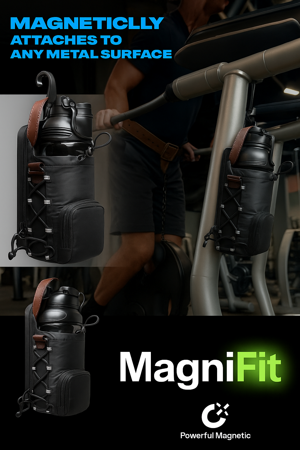 MagniFit™ – The Magnetic Gym Bag That Sticks With You