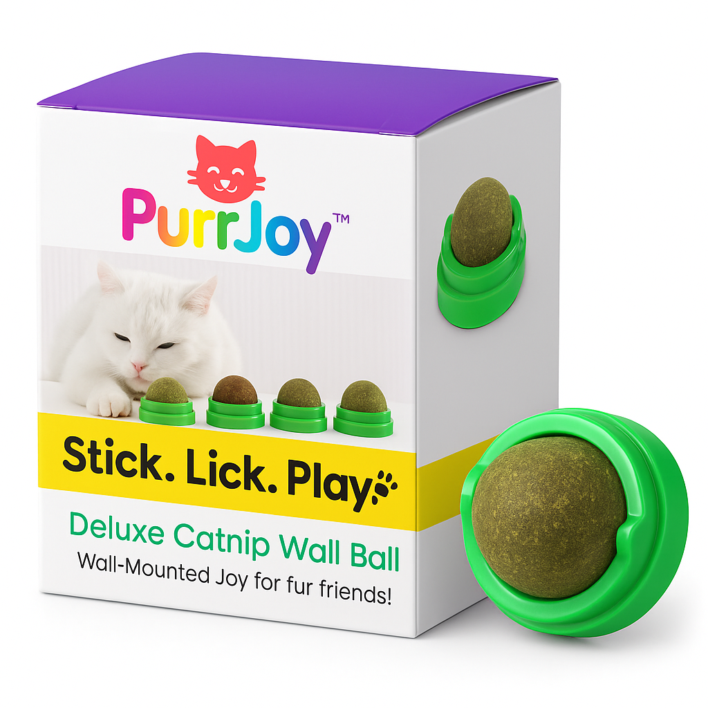 PurrJoy™ Wall-Mounted Catnip Balls – Fun & Relaxation for Your Cat