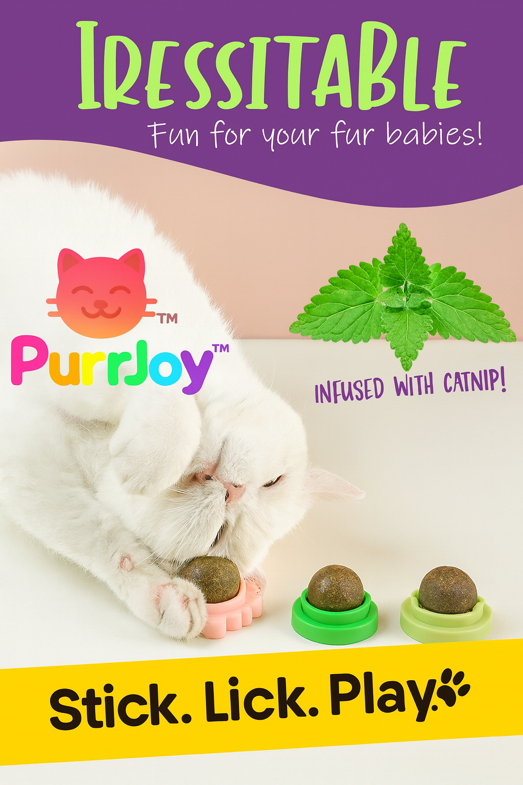 PurrJoy™ Wall-Mounted Catnip Balls – Fun & Relaxation for Your Cat