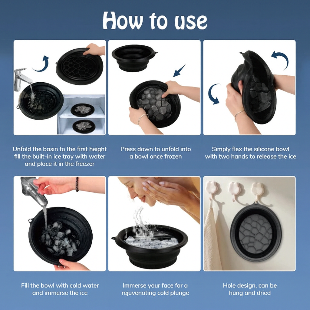 ❄️ Cryova™ – Facial Ice Bath Bowl