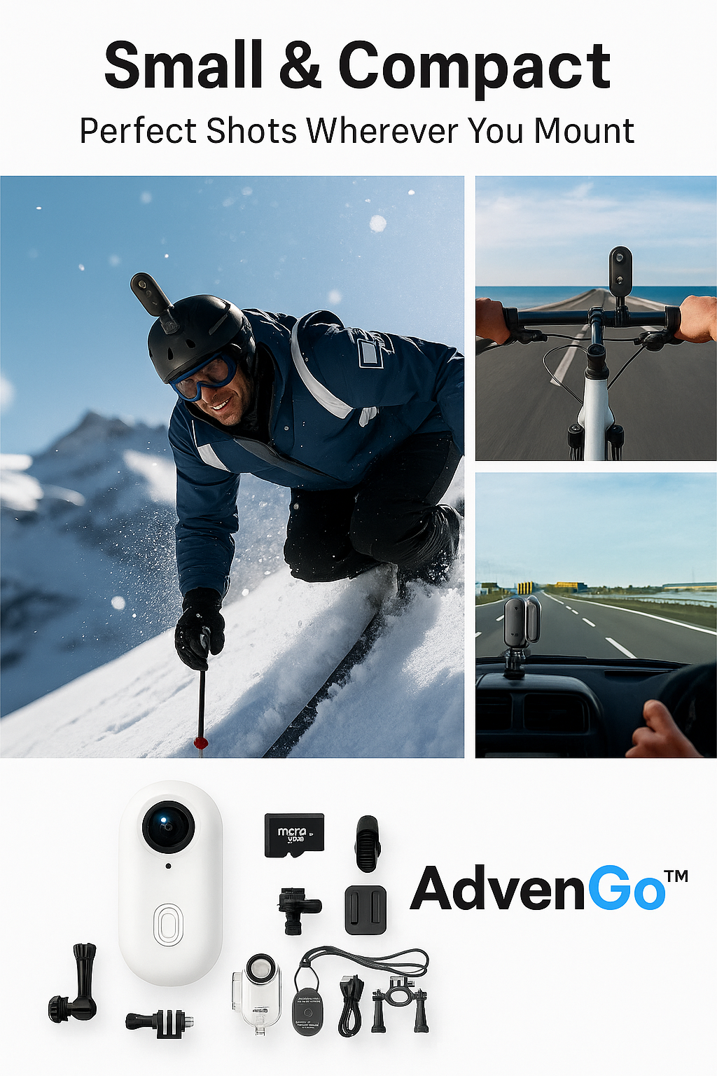 AdvenGo™ -4K Thumb Action Camera