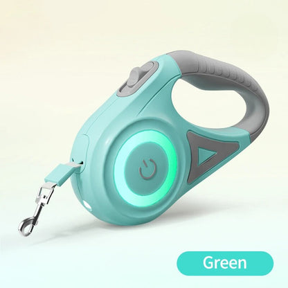 LumoPaw™ LED Retractable Dog Leash