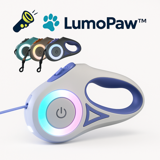 LumoPaw™ LED Retractable Dog Leash