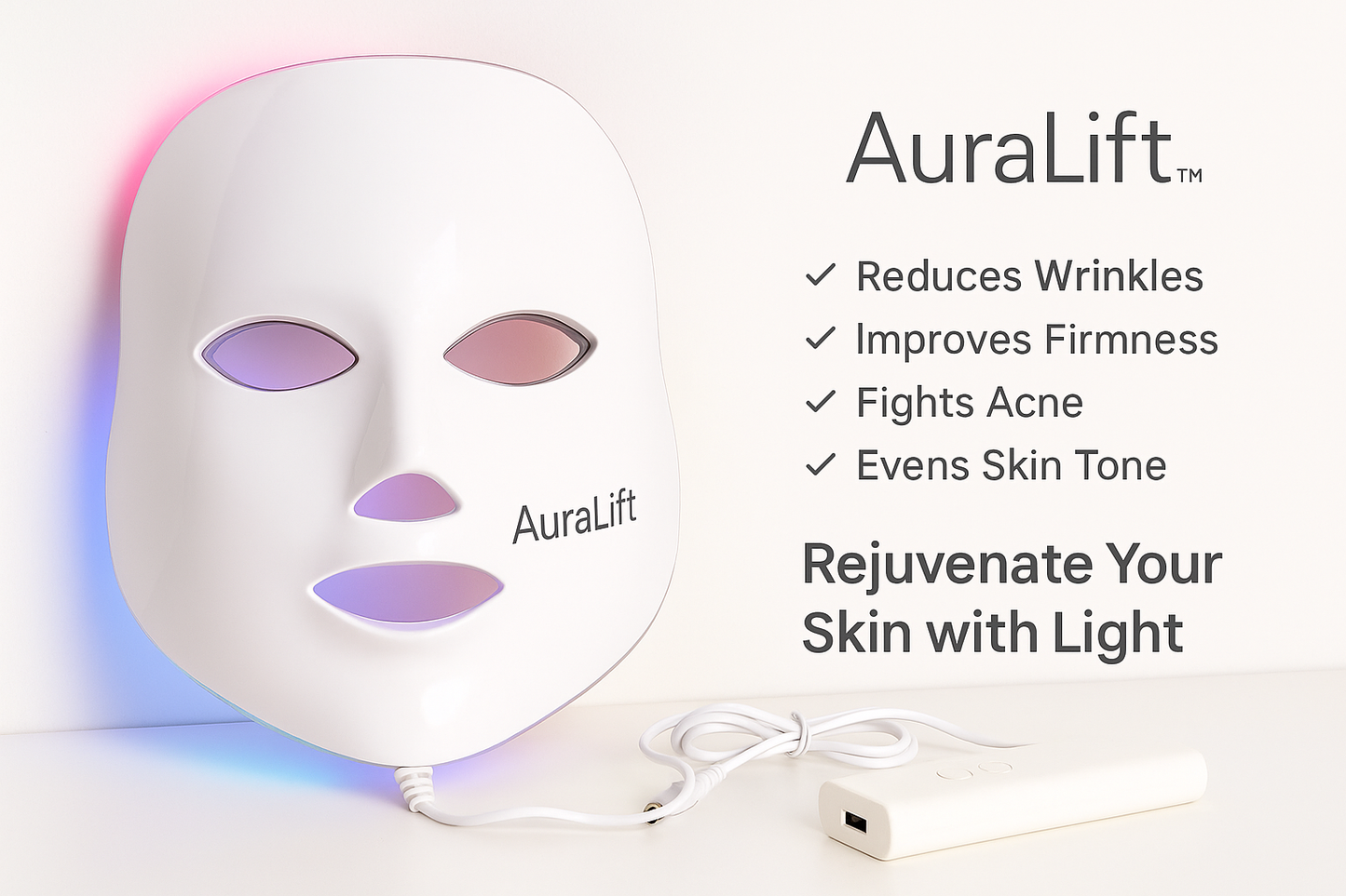 AuraLift™ Red Light Anti-Aging Mask