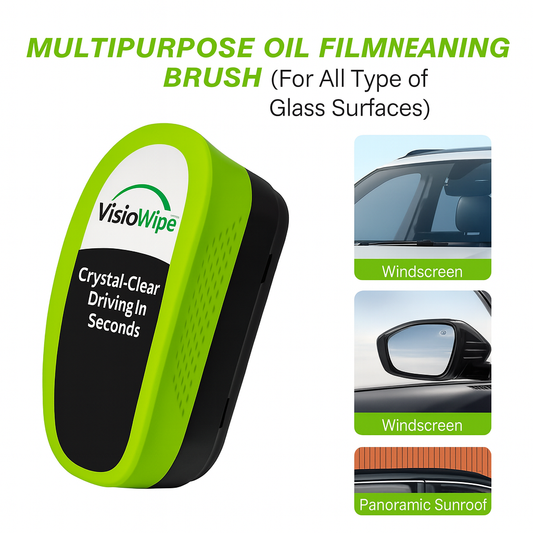VisioWipe™ – Premium Oil Film & Fog Remover for Crystal-Clear Driving